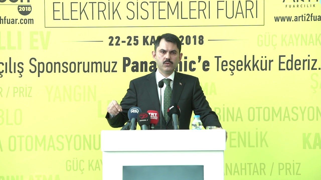 T.C. Çevre ve Şehircilik Bakanı Murat Kurum'un A-Tech 2018 Fuarı Açılış Konuşması